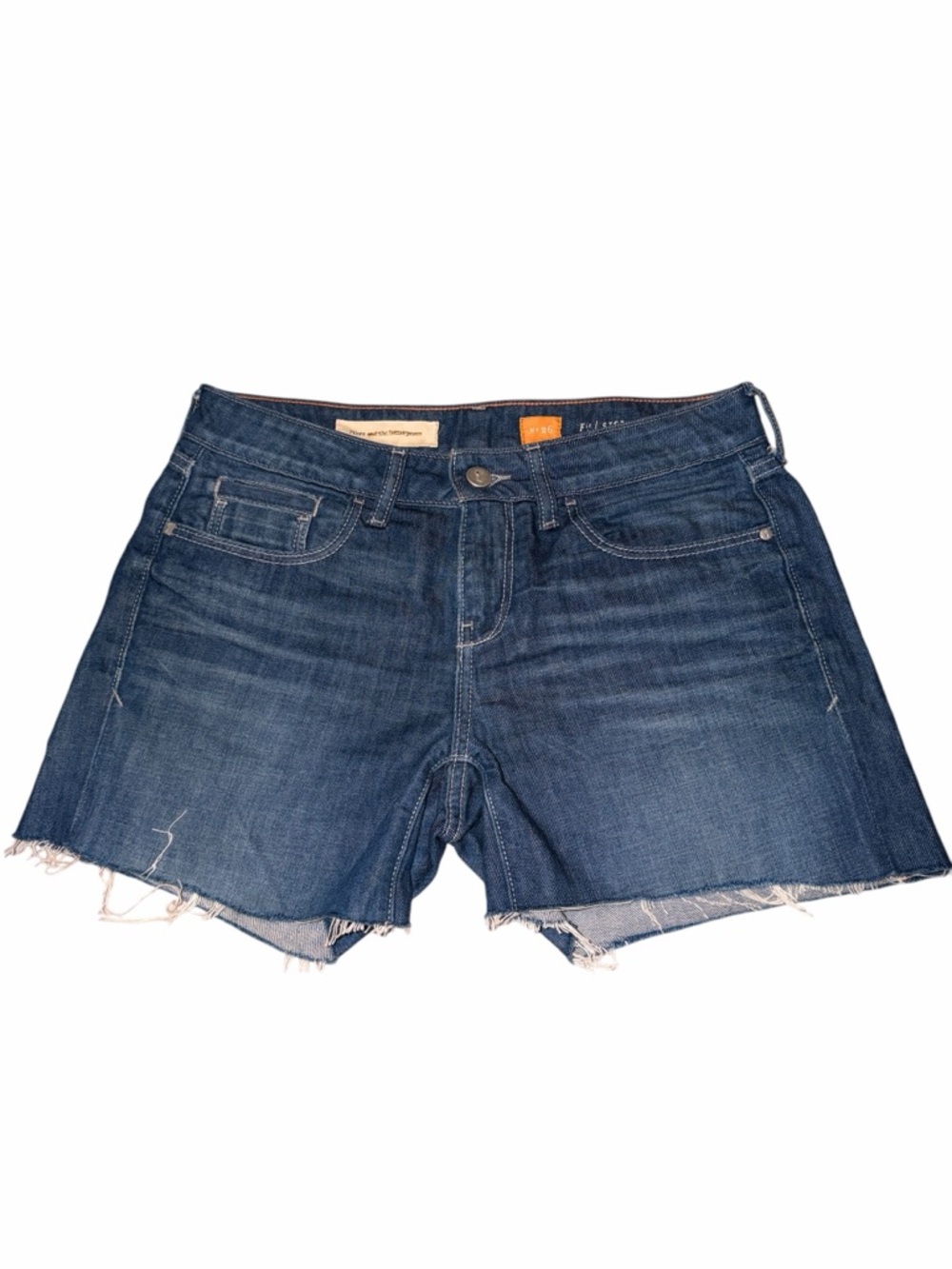 Pilcro Anthropologie Denim Cutoff Shorts Size 26 Distressed Raw Hem